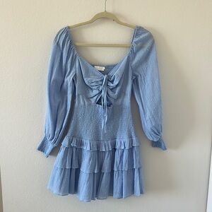 ASTR blue dress
